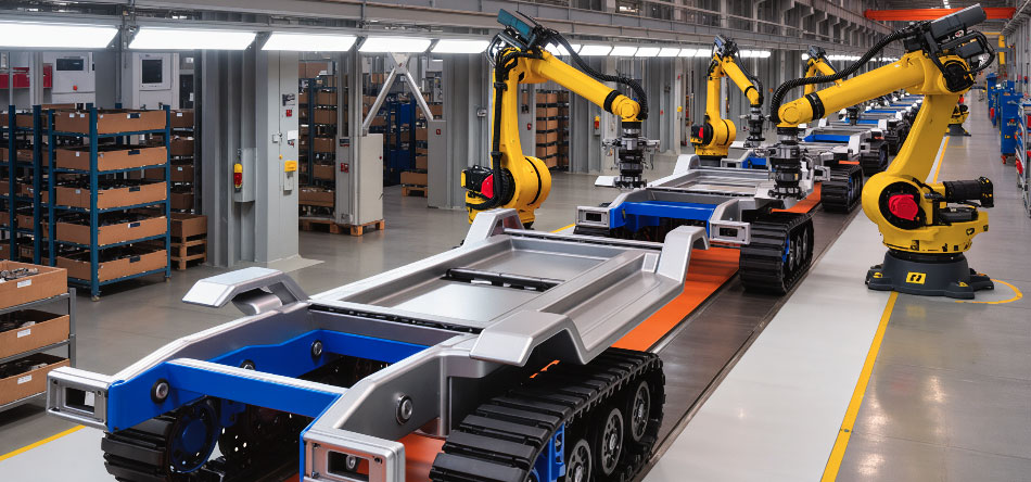 Elektrisk för robotchassi